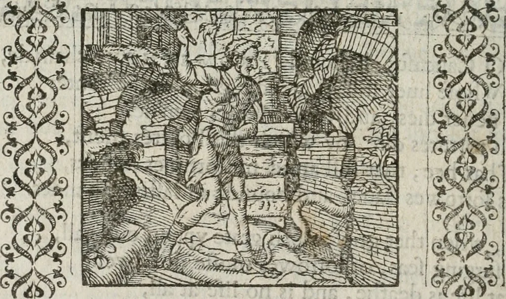 An illustration from A Choice of Emblemes, and other devises : For the moste parte gathered out of sundrie writers, Englished and Moralized. And divers newly devised, 1586, leaf 85