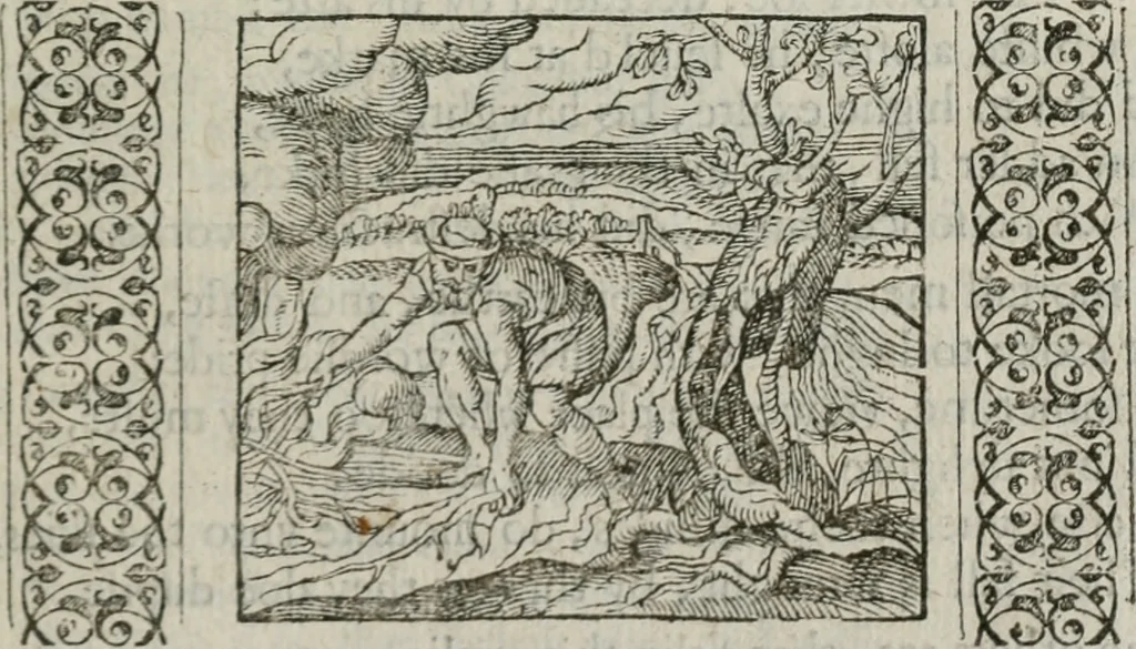 An illustration from A Choice of Emblemes, and other devises : For the moste parte gathered out of sundrie writers, Englished and Moralized. And divers newly devised, 1586, leaf 86