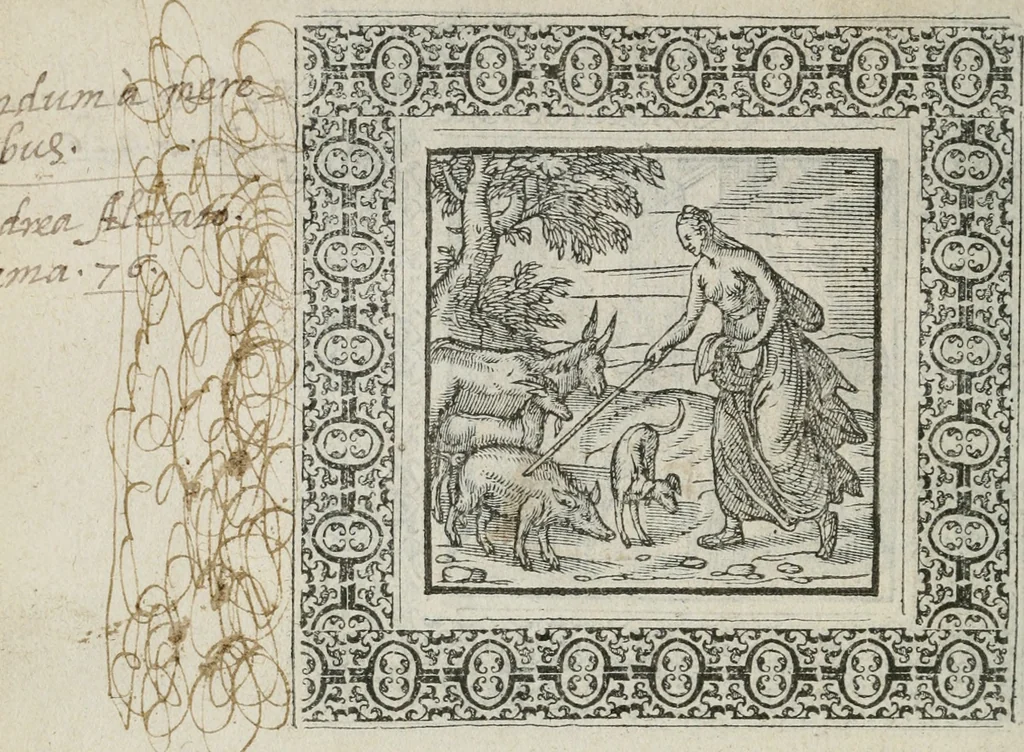 An illustration from A Choice of Emblemes, and other devises : For the moste parte gathered out of sundrie writers, Englished and Moralized. And divers newly devised, 1586, leaf 91