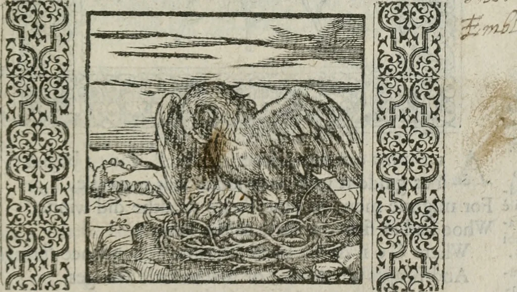 An illustration from A Choice of Emblemes, and other devises : For the moste parte gathered out of sundrie writers, Englished and Moralized. And divers newly devised, 1586, leaf 96