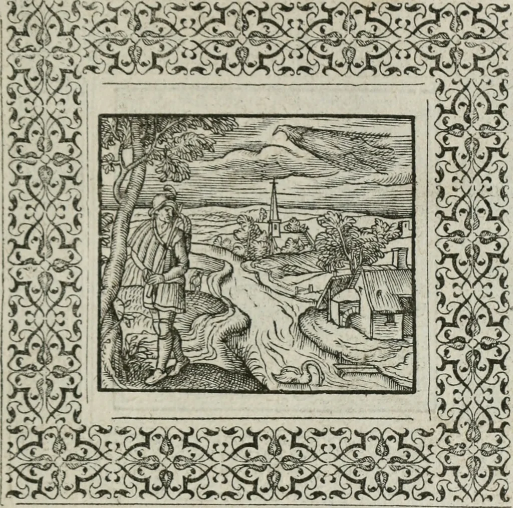 An illustration from A Choice of Emblemes, and other devises : For the moste parte gathered out of sundrie writers, Englished and Moralized. And divers newly devised, 1586, leaf 98