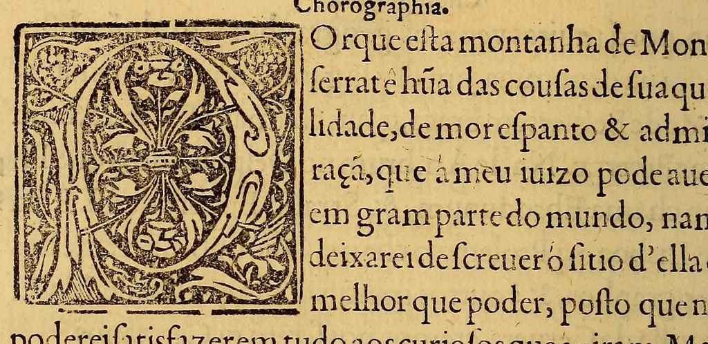 An illustration from Chorographia de alguns lugares que stam em hum caminho, que fez Gaspar Barreiros ó anno de M.D.xxxxvj. começa[n]do na cidade de Badajoz em Castella, te á de Milam em Italia, co[m] algu[m]as outras obras, cujo catalogo vai scripto com os nomes dos dictos lugares, na folha seguinte., 1561, leaf 242