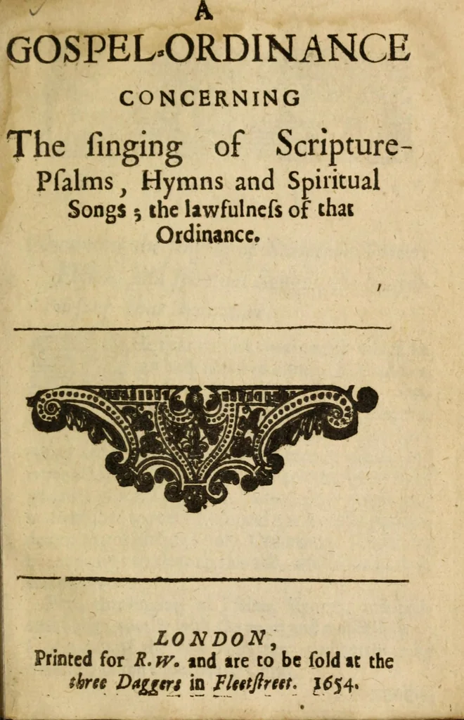 An illustration from Christian, sober and plain exercitation on the two grand practical controversies of these times : infant-baptism, and singing of Psalms .., 1654, leaf 189