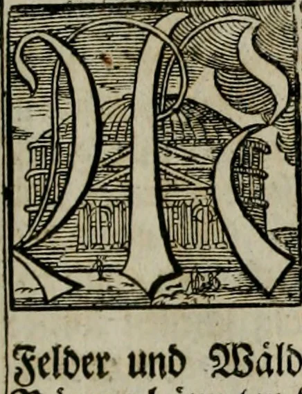 An illustration from Iconologia deorum, oder Abbildung der Götter : welche von den alten verehret Worden ; ais dem Welt-berümtesten Antichen der Griechischen und Römischen Statuen, auch in Marmel, Porfido-Stein, Metall, Agat, Onyx, Sardonich und andren Edelsteinen befindlichen Bildereyen, sorgfältig abgesehen, samt dero eigentlicher Beschreibung und Erklärung der Heidnischen Tempel-Ceremonien, auch Vorbildung der thiere und anderer Sachen, die auf hieroglyphische und emblematische Art, nach Weise der Egyptischen Schrifften, schicklich können vorgebracht und auf einen gewissen Verstand gerichtet werden ; deme allem vorgefügt ist, des durchleuchtigen Palm-Ordens der Hochlöbl. fruchtbringenden Gesellschaft auf dem Parnass aufgestellter ehren-Tempel, 1680, leaf 20