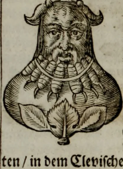 An illustration from Iconologia deorum, oder Abbildung der Götter : welche von den alten verehret Worden ; ais dem Welt-berümtesten Antichen der Griechischen und Römischen Statuen, auch in Marmel, Porfido-Stein, Metall, Agat, Onyx, Sardonich und andren Edelsteinen befindlichen Bildereyen, sorgfältig abgesehen, samt dero eigentlicher Beschreibung und Erklärung der Heidnischen Tempel-Ceremonien, auch Vorbildung der thiere und anderer Sachen, die auf hieroglyphische und emblematische Art, nach Weise der Egyptischen Schrifften, schicklich können vorgebracht und auf einen gewissen Verstand gerichtet werden ; deme allem vorgefügt ist, des durchleuchtigen Palm-Ordens der Hochlöbl. fruchtbringenden Gesellschaft auf dem Parnass aufgestellter ehren-Tempel, 1680, leaf 241