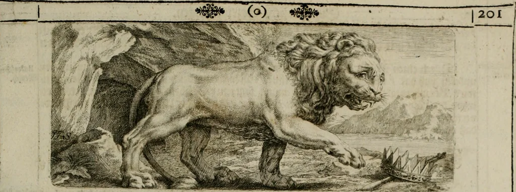 An illustration from Iconologia deorum, oder Abbildung der Götter : welche von den alten verehret Worden ; ais dem Welt-berümtesten Antichen der Griechischen und Römischen Statuen, auch in Marmel, Porfido-Stein, Metall, Agat, Onyx, Sardonich und andren Edelsteinen befindlichen Bildereyen, sorgfältig abgesehen, samt dero eigentlicher Beschreibung und Erklärung der Heidnischen Tempel-Ceremonien, auch Vorbildung der thiere und anderer Sachen, die auf hieroglyphische und emblematische Art, nach Weise der Egyptischen Schrifften, schicklich können vorgebracht und auf einen gewissen Verstand gerichtet werden ; deme allem vorgefügt ist, des durchleuchtigen Palm-Ordens der Hochlöbl. fruchtbringenden Gesellschaft auf dem Parnass aufgestellter ehren-Tempel, 1680, leaf 314