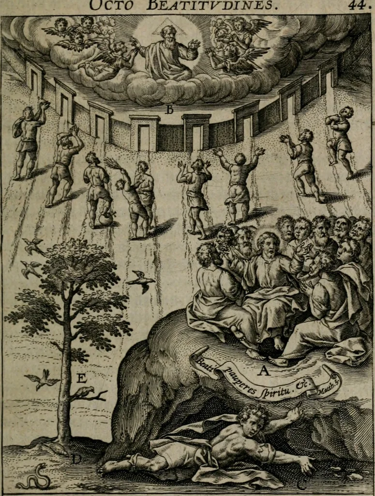 An illustration from Christeliicken waerseggher : de principale stucken van t'Christen geloof en Leuen int cort begrijpende : met een rolle der deugtsaemheyt daer op dienende : ende een schildt-wacht teghen de valsche waersegghers, tooueraers, etc., 1603, leaf 248