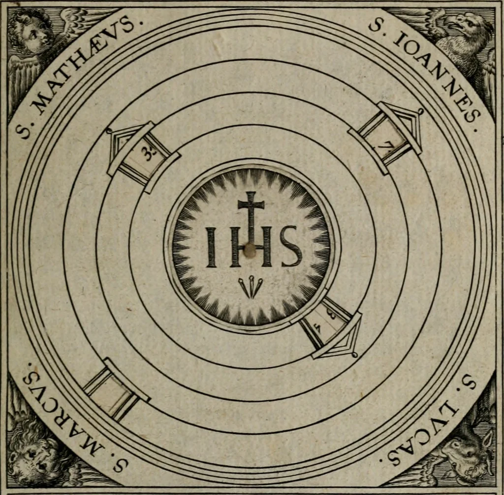 An illustration from Christeliicken waerseggher : de principale stucken van t'Christen geloof en Leuen int cort begrijpende : met een rolle der deugtsaemheyt daer op dienende : ende een schildt-wacht teghen de valsche waersegghers, tooueraers, etc., 1603, leaf 592