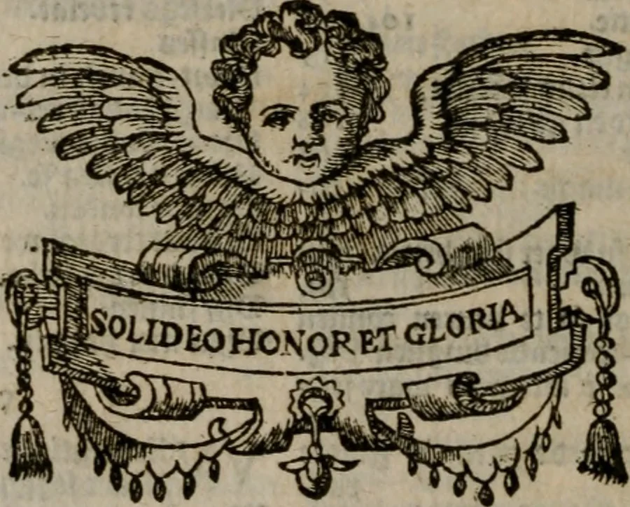 An illustration from Christeliicken waerseggher : de principale stucken van t'Christen geloof en Leuen int cort begrijpende : met een rolle der deugtsaemheyt daer op dienende : ende een schildt-wacht teghen de valsche waersegghers, tooueraers, etc., 1603, leaf 645