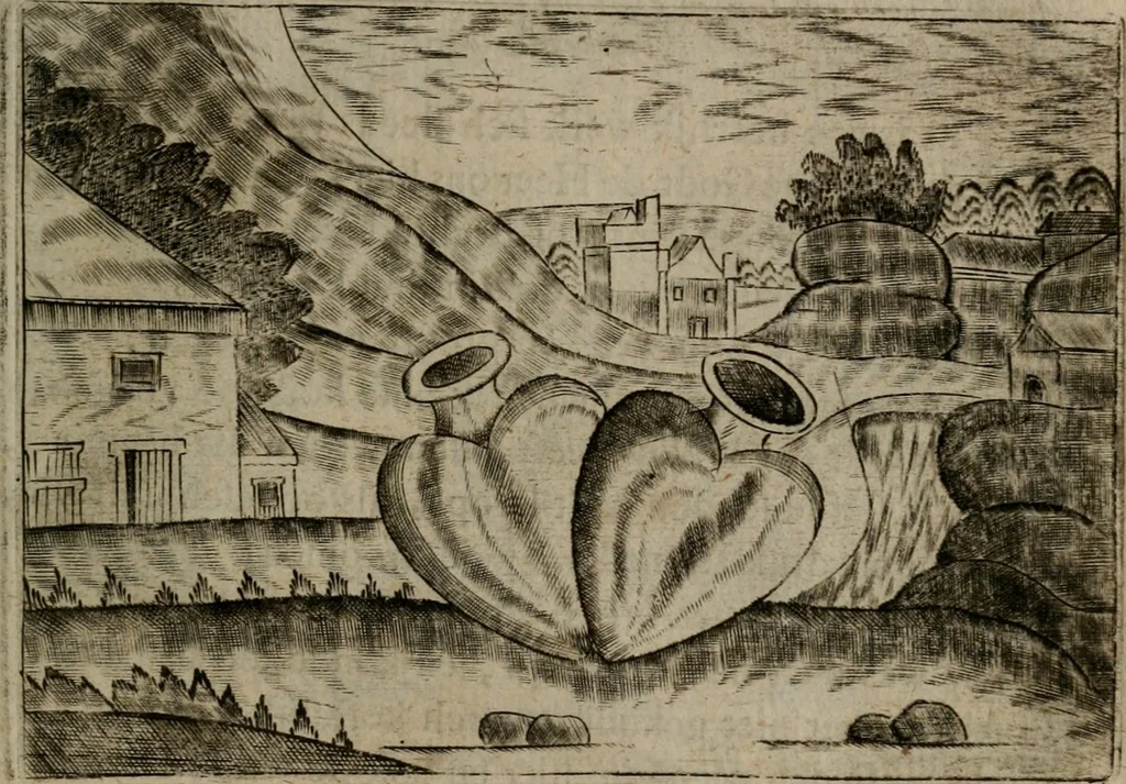 An illustration from Christelyke aandachten of vlammende ziel-zuchten : eener Godvreesend ziele, met een Goddelijk antwoord daar op passende, 1735, leaf 66