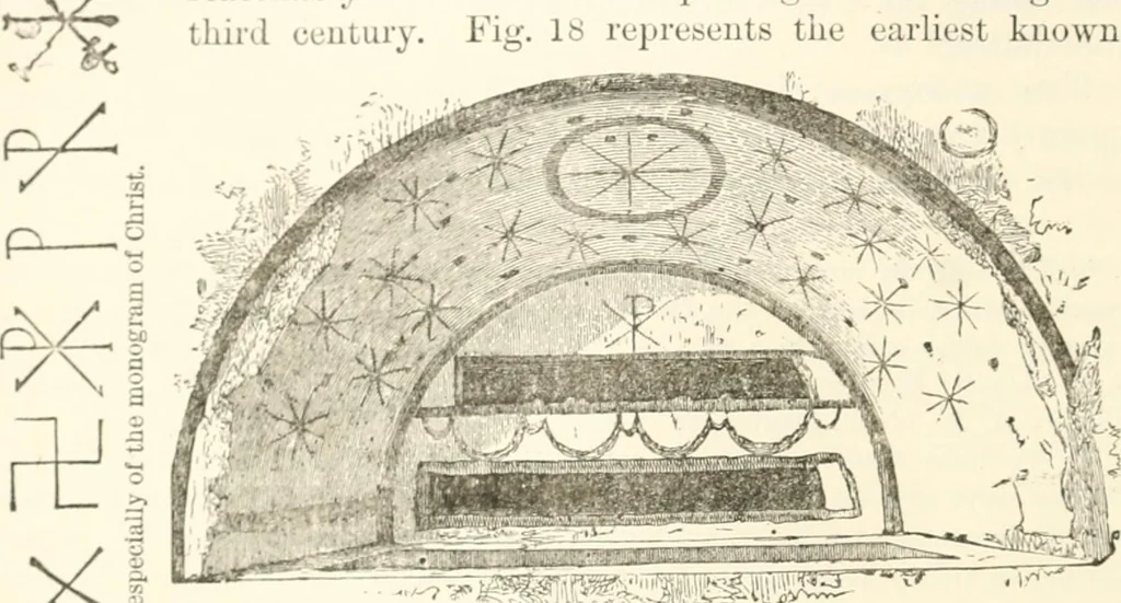 An illustration from Christian archaeology;, 1888, leaf 111