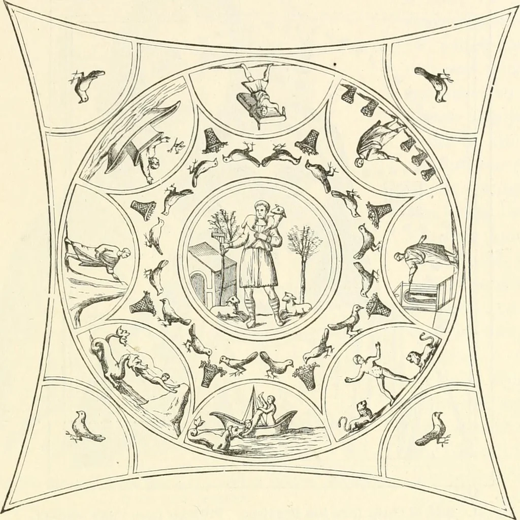 An illustration from Christian archaeology;, 1888, leaf 126