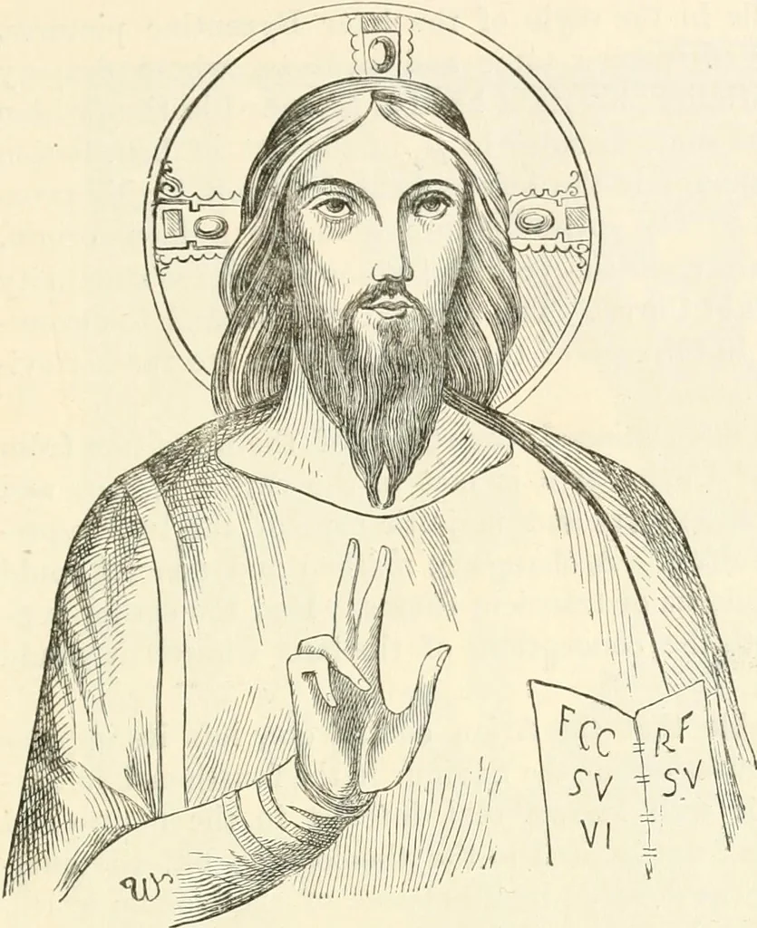 An illustration from Christian archaeology;, 1888, leaf 128