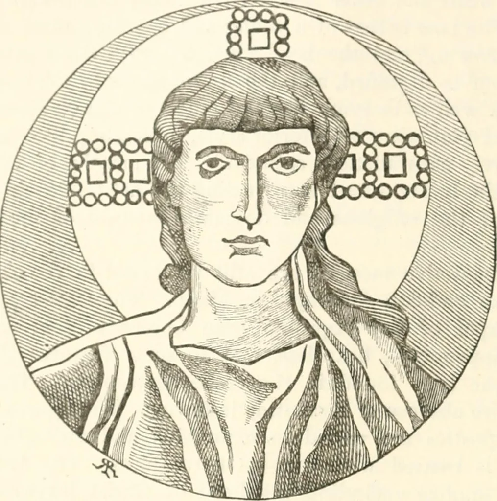 An illustration from Christian archaeology;, 1888, leaf 151