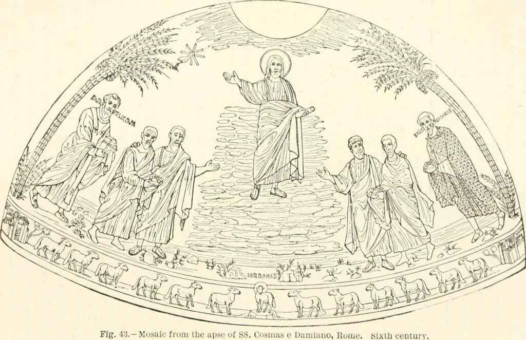 An illustration from Christian archaeology;, 1888, leaf 153
