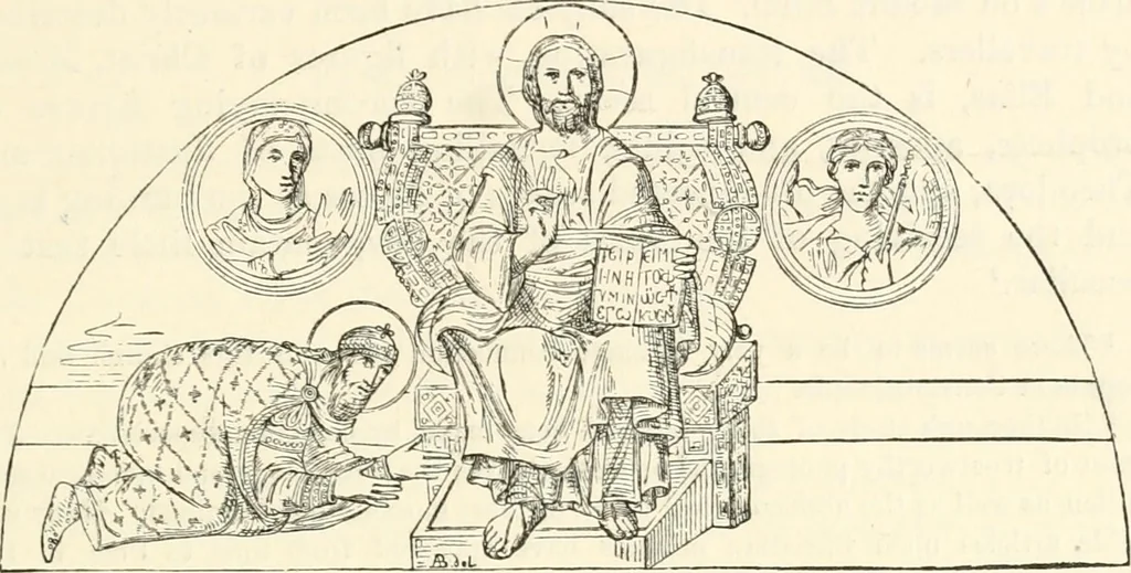 An illustration from Christian archaeology;, 1888, leaf 156