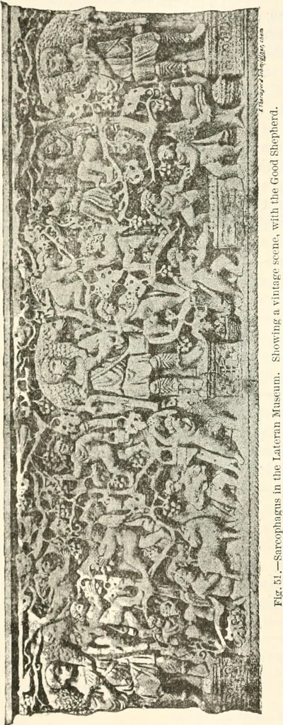 An illustration from Christian archaeology;, 1888, leaf 165