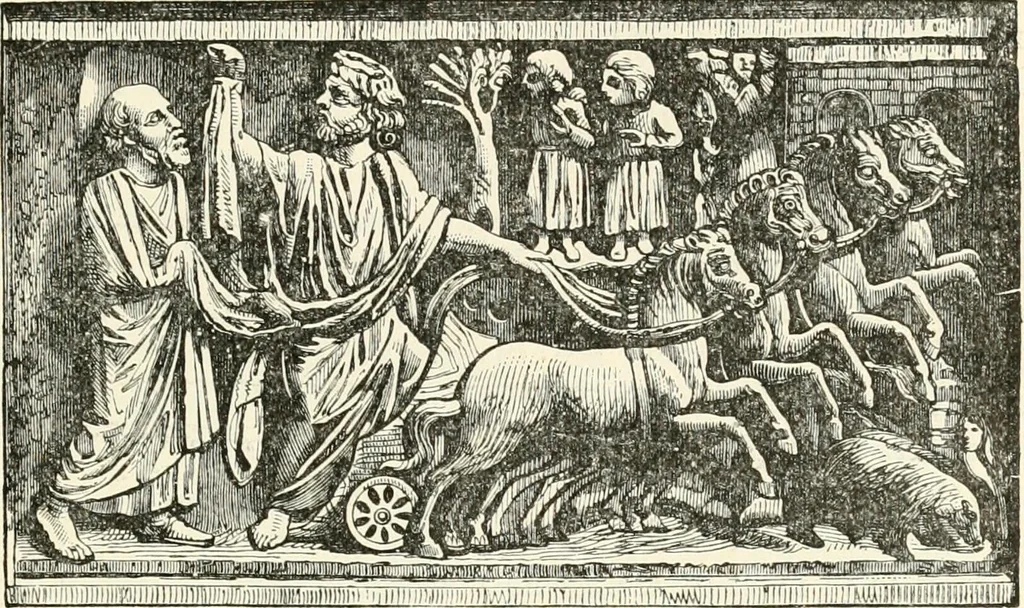 An illustration from Christian archaeology;, 1888, leaf 166