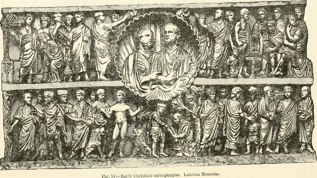 An illustration from Christian archaeology;, 1888, leaf 168