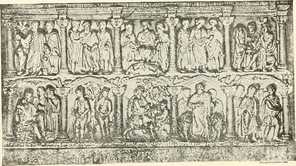An illustration from Christian archaeology;, 1888, leaf 173
