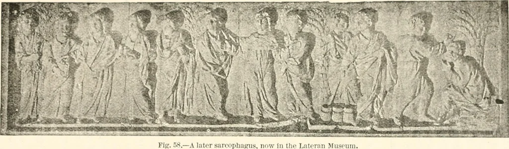 An illustration from Christian archaeology;, 1888, leaf 177
