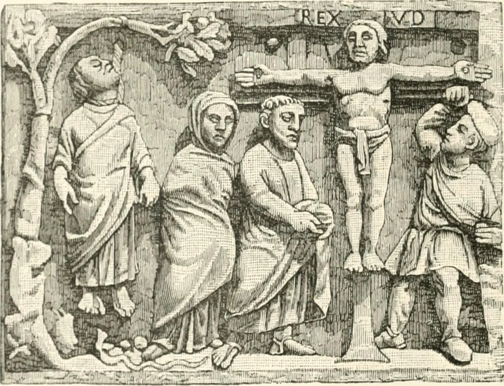 An illustration from Christian archaeology;, 1888, leaf 183