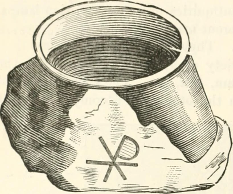 An illustration from Christian archaeology;, 1888, leaf 187