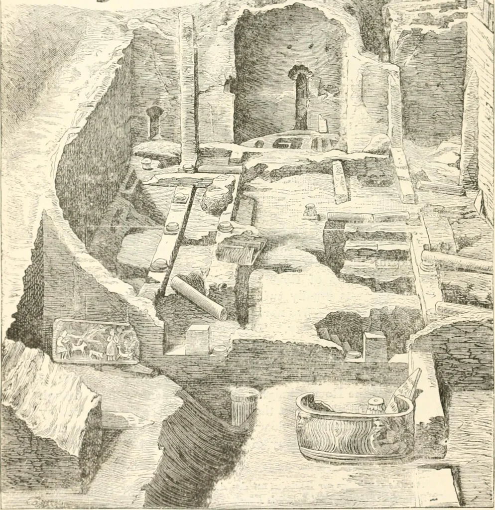 An illustration from Christian archaeology;, 1888, leaf 207