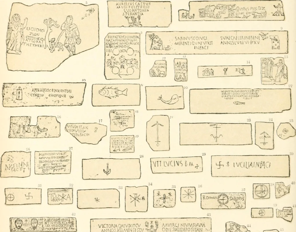 An illustration from Christian archaeology;, 1888, leaf 289