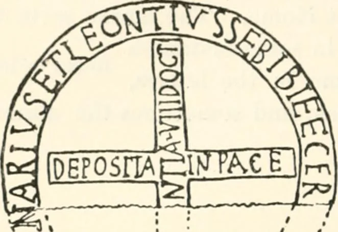 An illustration from Christian archaeology;, 1888, leaf 313