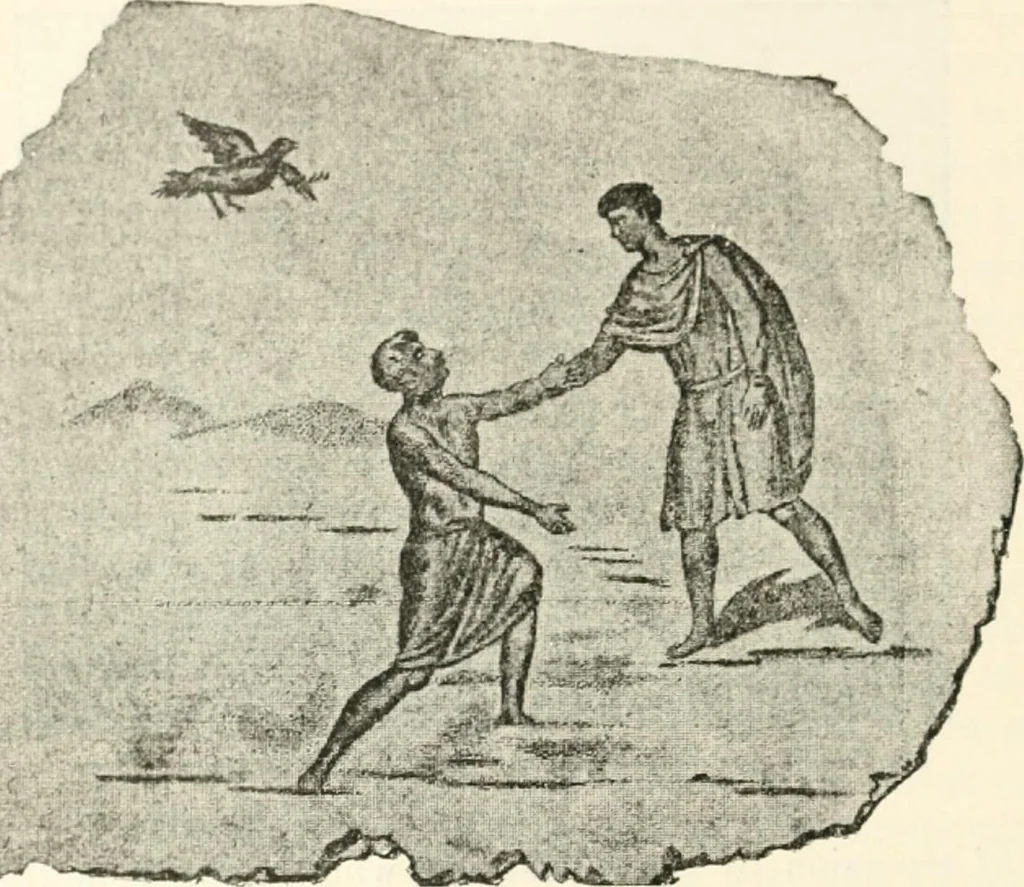 An illustration from Christian archaeology;, 1888, leaf 447