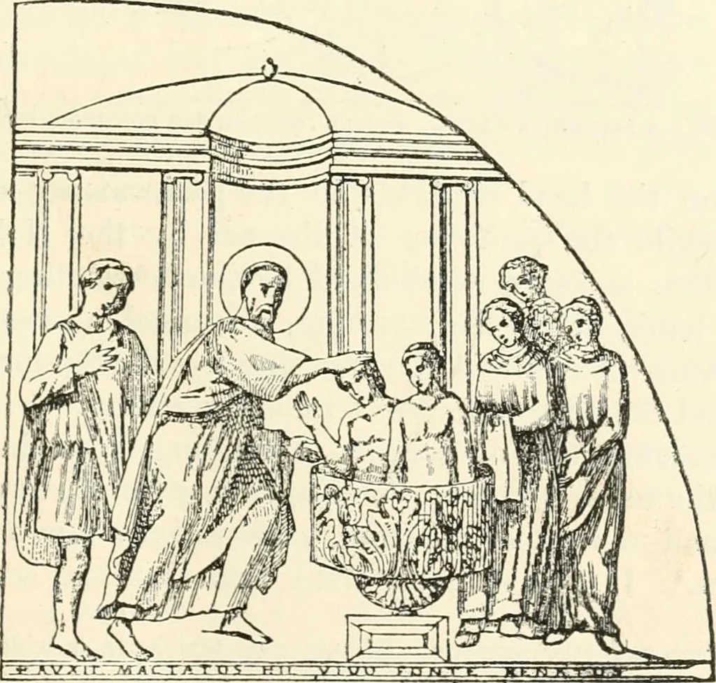 An illustration from Christian archaeology;, 1888, leaf 452