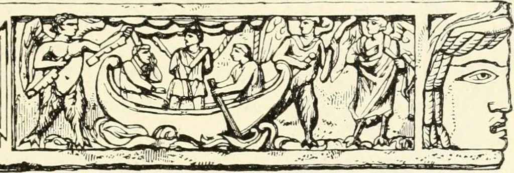 An illustration from Christian archaeology;, 1888, leaf 90