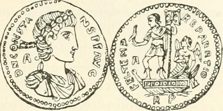 An illustration from Christian archaeology;, 1888, leaf 92