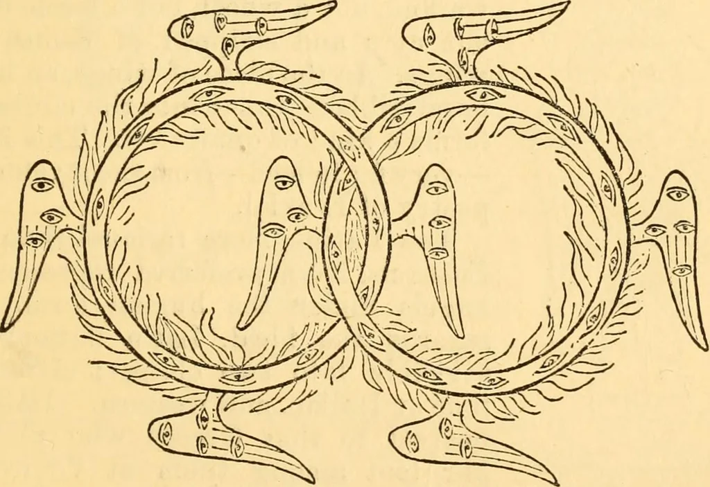 An illustration from Christian iconography; or, The history of Christian art in the middle ages, 1851, leaf 102