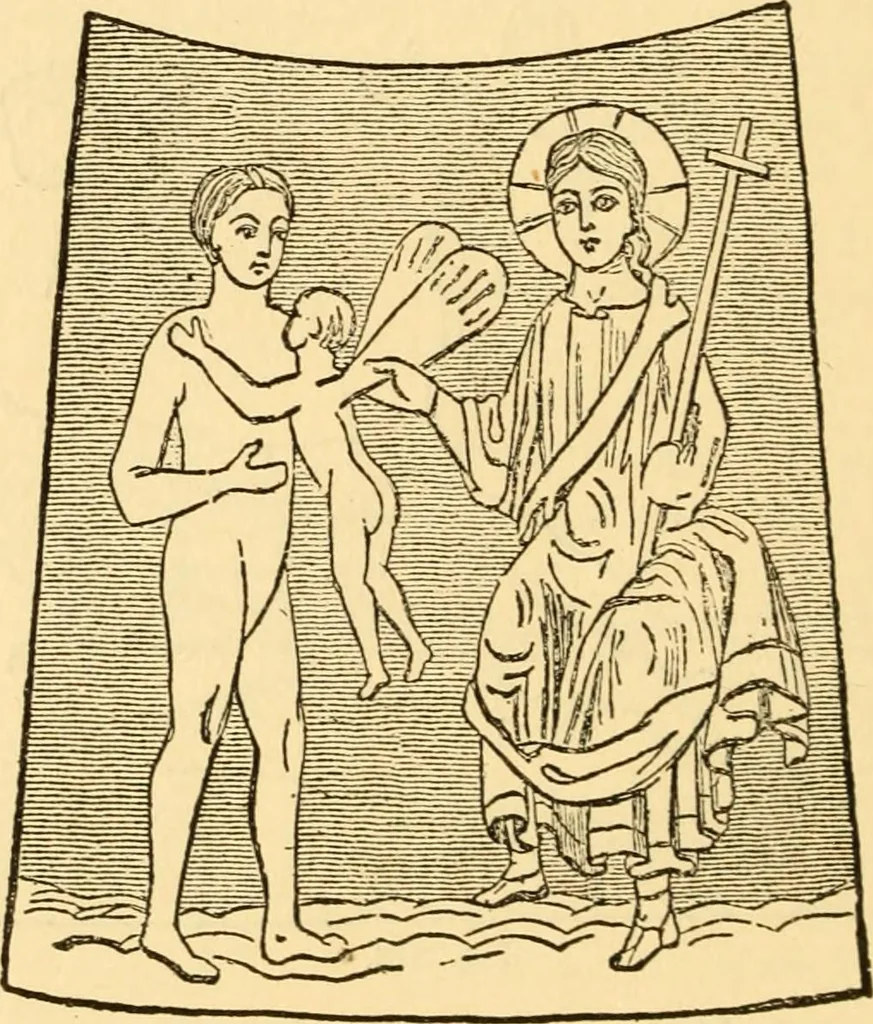 An illustration from Christian iconography; or, The history of Christian art in the middle ages, 1851, leaf 187