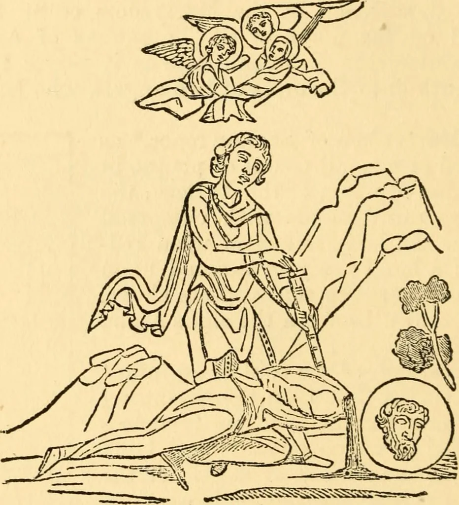 An illustration from Christian iconography; or, The history of Christian art in the middle ages, 1851, leaf 189