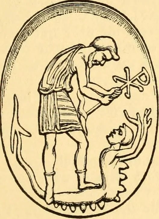 An illustration from Christian iconography; or, The history of Christian art in the middle ages, 1851, leaf 212