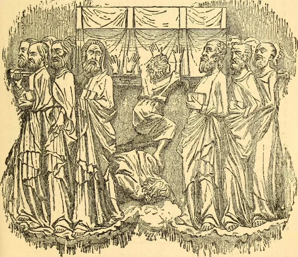 An illustration from Christian iconography; or, The history of Christian art in the middle ages, 1851, leaf 252