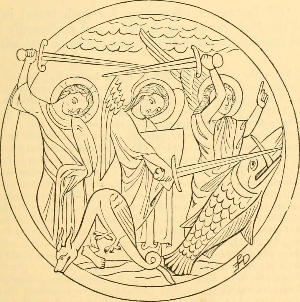 An illustration from Christian iconography; or, The history of Christian art in the middle ages, 1851, leaf 28