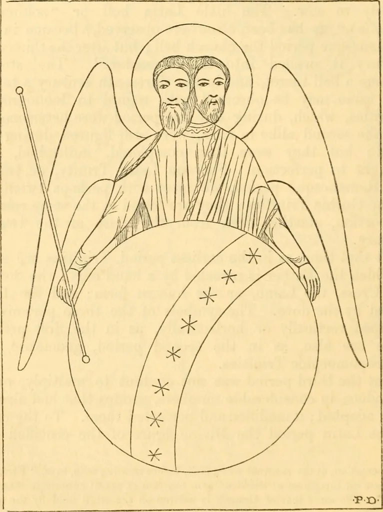 An illustration from Christian iconography; or, The history of Christian art in the middle ages, 1851, leaf 55