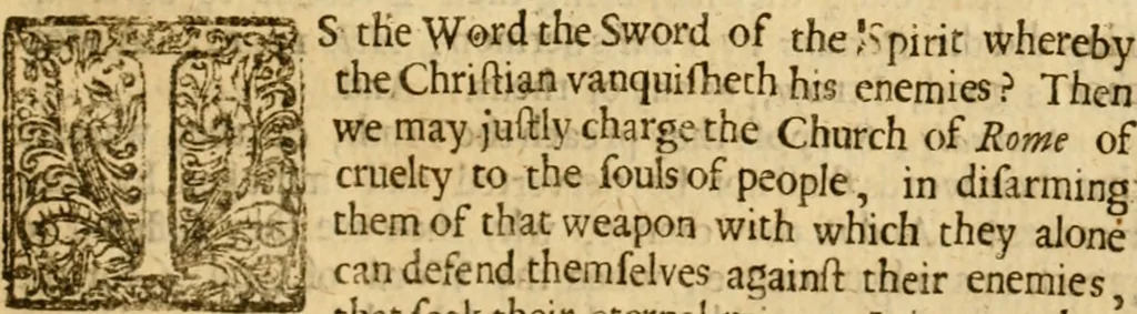 An illustration from Christian in compleat armour : or, A treatise of the saints war against the devil, wherein a discovery is made of that grand enemy of God and His peop, 1662, leaf 178