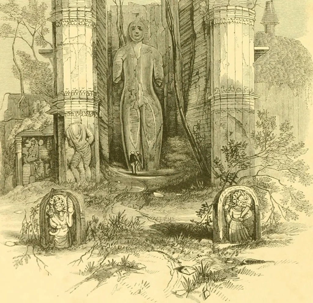 An illustration from Christianity in Ceylon : its introduction and progress under the Portuguese, the Dutch, the British, and American missions; with an historical sketch of the Brahmanical and Buddhist superstitions, 1850, leaf 5