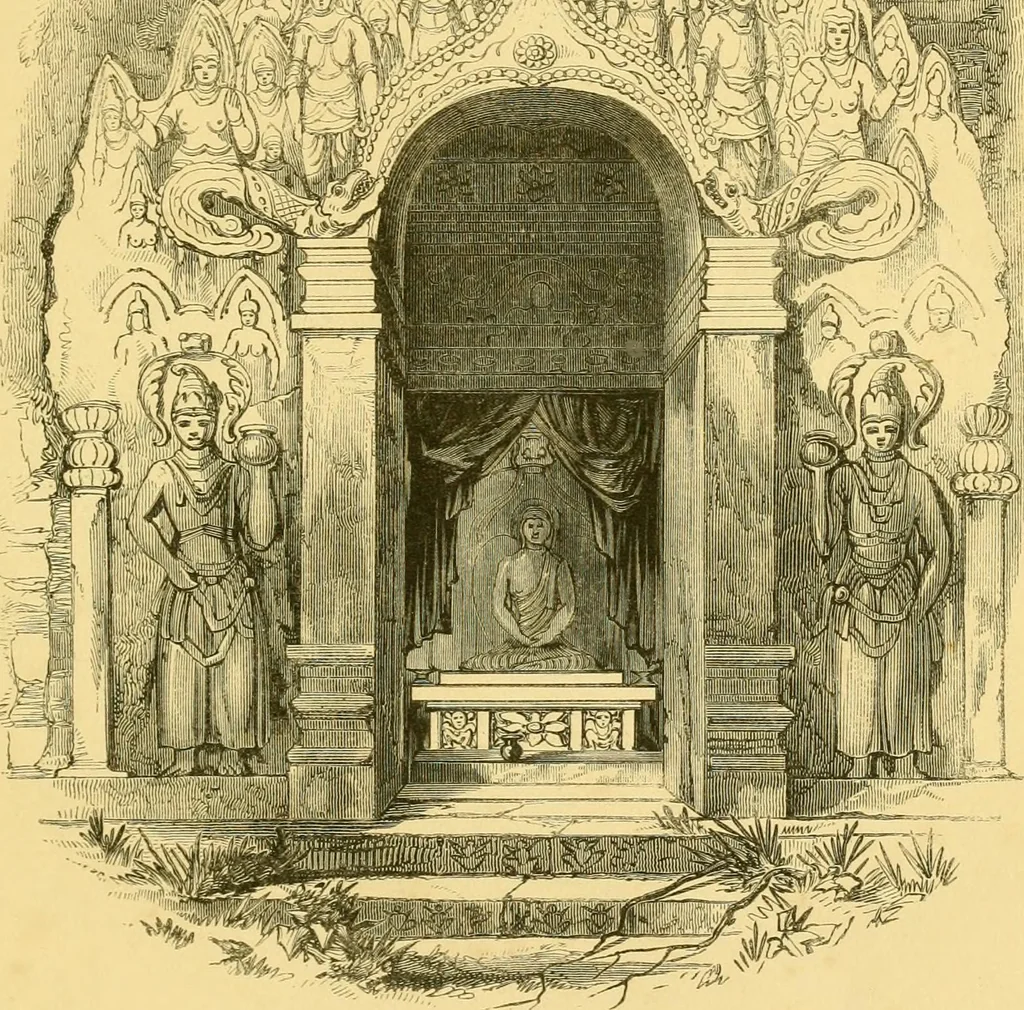An illustration from Christianity in Ceylon : its introduction and progress under the Portuguese, the Dutch, the British, and American missions; with an historical sketch of the Brahmanical and Buddhist superstitions, 1850, leaf 6