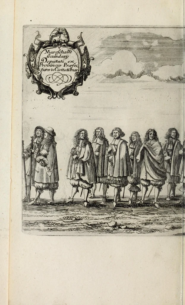 An illustration from Christiano-Albertinae inauguratio, 1665, leaf 114