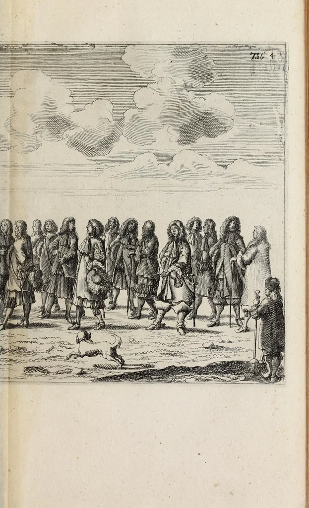 An illustration from Christiano-Albertinae inauguratio, 1665, leaf 119