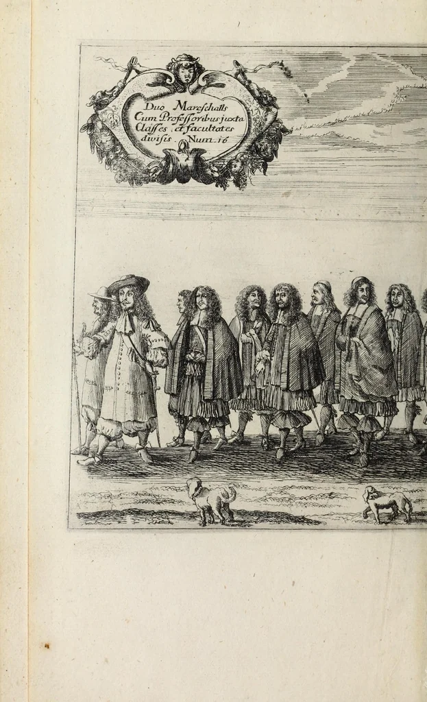 An illustration from Christiano-Albertinae inauguratio, 1665, leaf 126