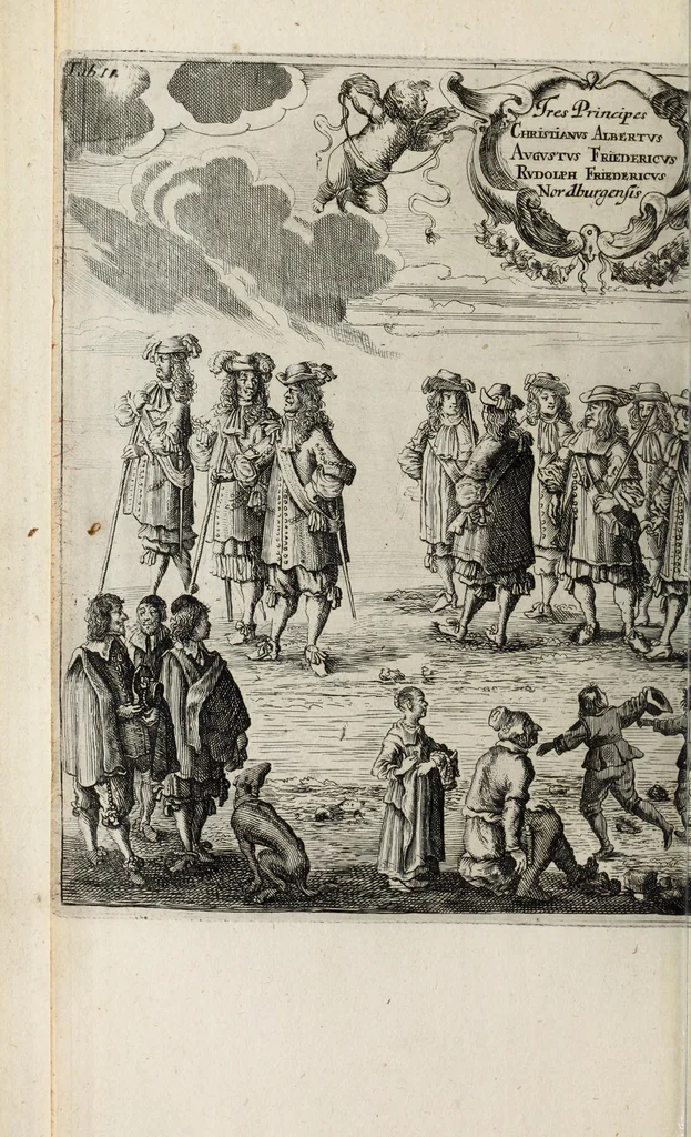 An illustration from Christiano-Albertinae inauguratio, 1665, leaf 146