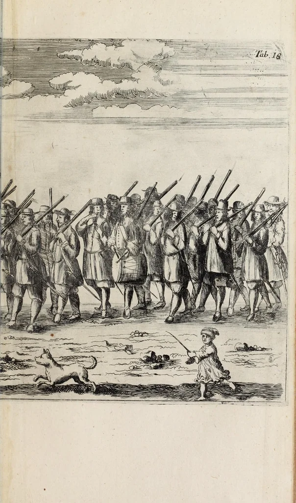 An illustration from Christiano-Albertinae inauguratio, 1665, leaf 163
