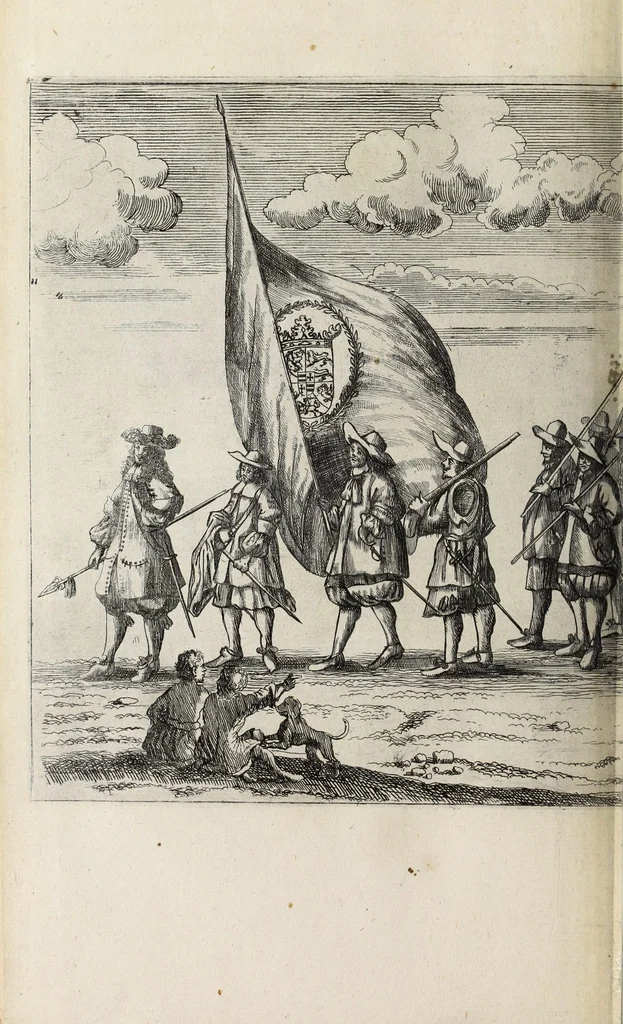 An illustration from Christiano-Albertinae inauguratio, 1665, leaf 166